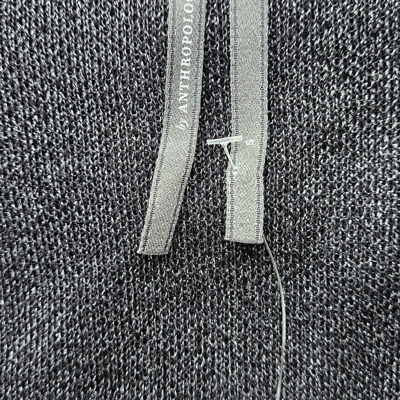 Anthropologie Complete The Look Woven-Sleeve Twofer Black Sparkly V Neck… - Picture 6 of 8